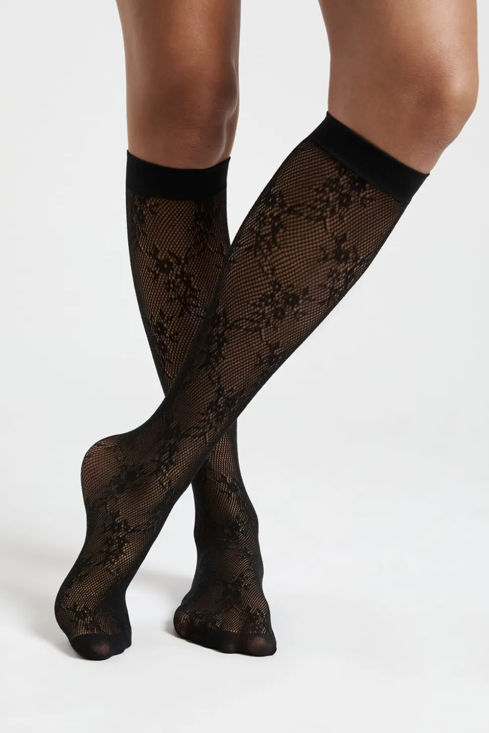 Calcetines de encaje con motivos