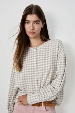 Camisa de manga larga a cuadros