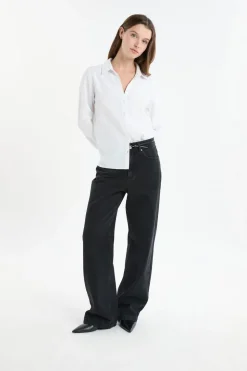 Camisa de manga larga de algodón