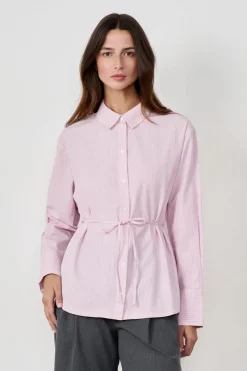 Camisa de manga larga de popelina