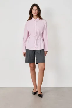 Camisa de manga larga de popelina