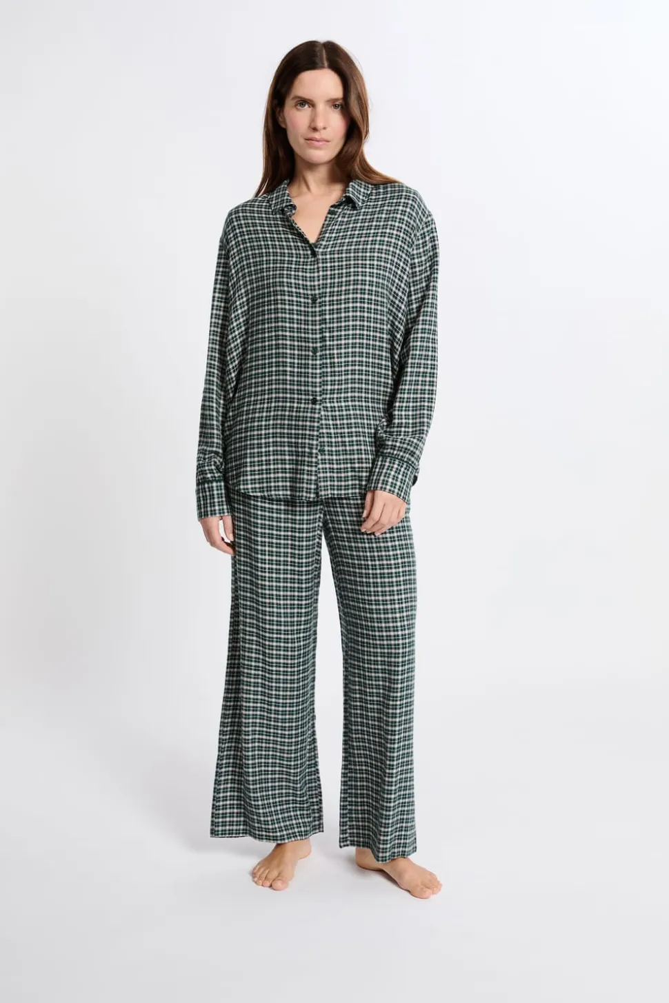 Camisa de pijama a cuadros