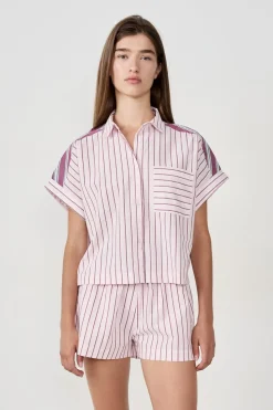 Camisa de pijama a rayas