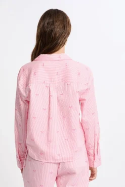 Camisa de pijama de algodón estampada