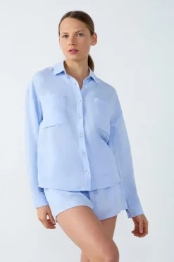 Camisa de pijama de lino