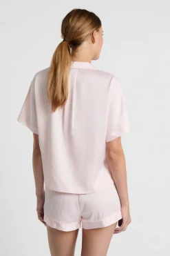 Camisa de pijama de manga corta estampada