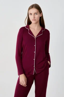 Camisa de pijama de manga larga