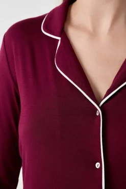 Camisa de pijama de manga larga