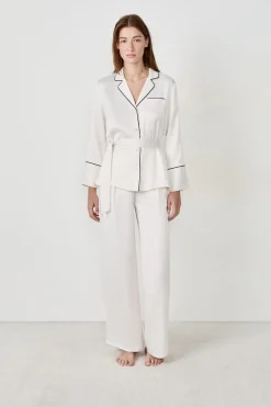 Camisa de pijama de satén