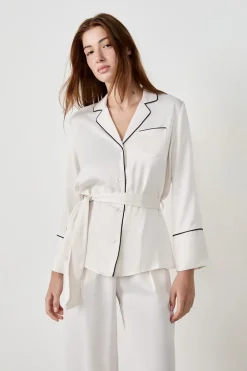 Camisa de pijama de satén