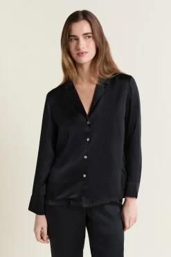 Camisa de pijama de seda