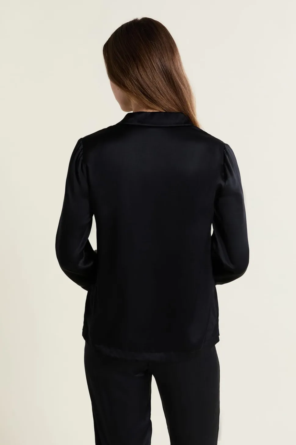 Camisa de pijama de seda