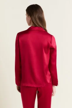 Camisa de pijama de seda