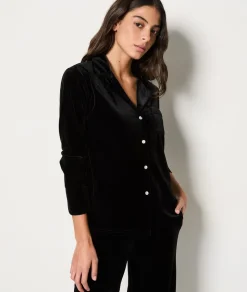 Camisa de pijama de terciopelo