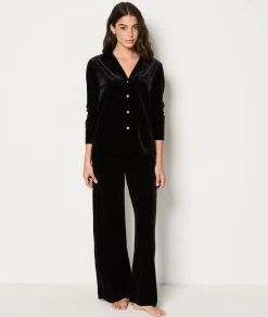 Camisa de pijama de terciopelo