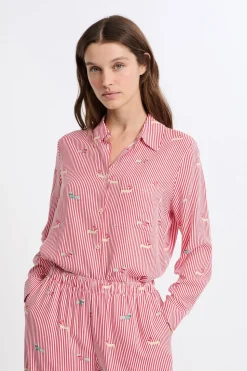 Camisa de pijama estampada