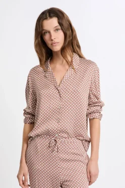 Camisa de pijama estampada