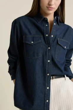 Camisa efecto denim