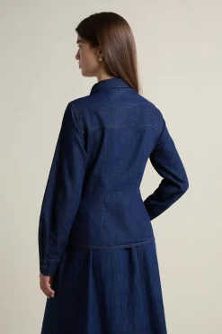 Camisa efecto vaquero de algodón