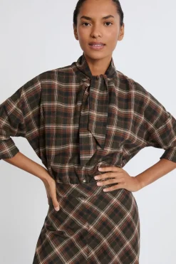 Camisa estampada de algodón