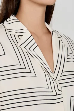 Camisa manga larga estampada