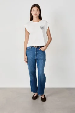 Camiseta de algodón con estampado