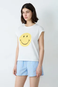 Camiseta de algodón de manga corta Smiley®ORIGINALS