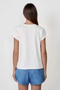 Camiseta de algodón estampada