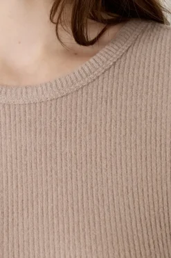 Camiseta de manga corta acanalada