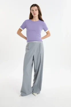 Camiseta de manga corta con algodón