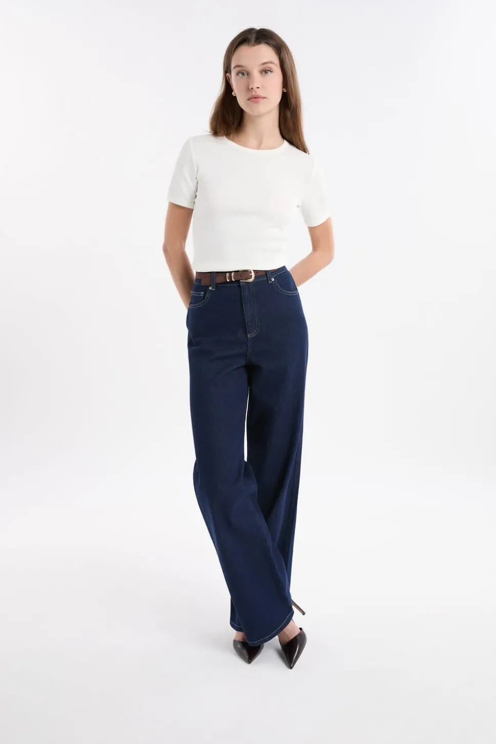 Camiseta de manga corta con algodón