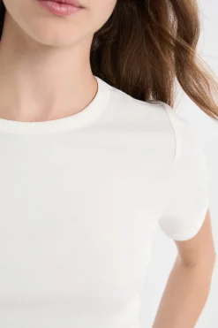 Camiseta de manga corta con algodón