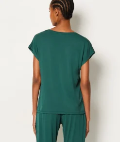 Camiseta de manga corta de pijama de modal