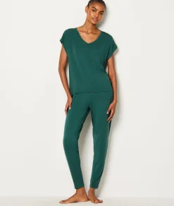 Camiseta de manga corta de pijama de modal