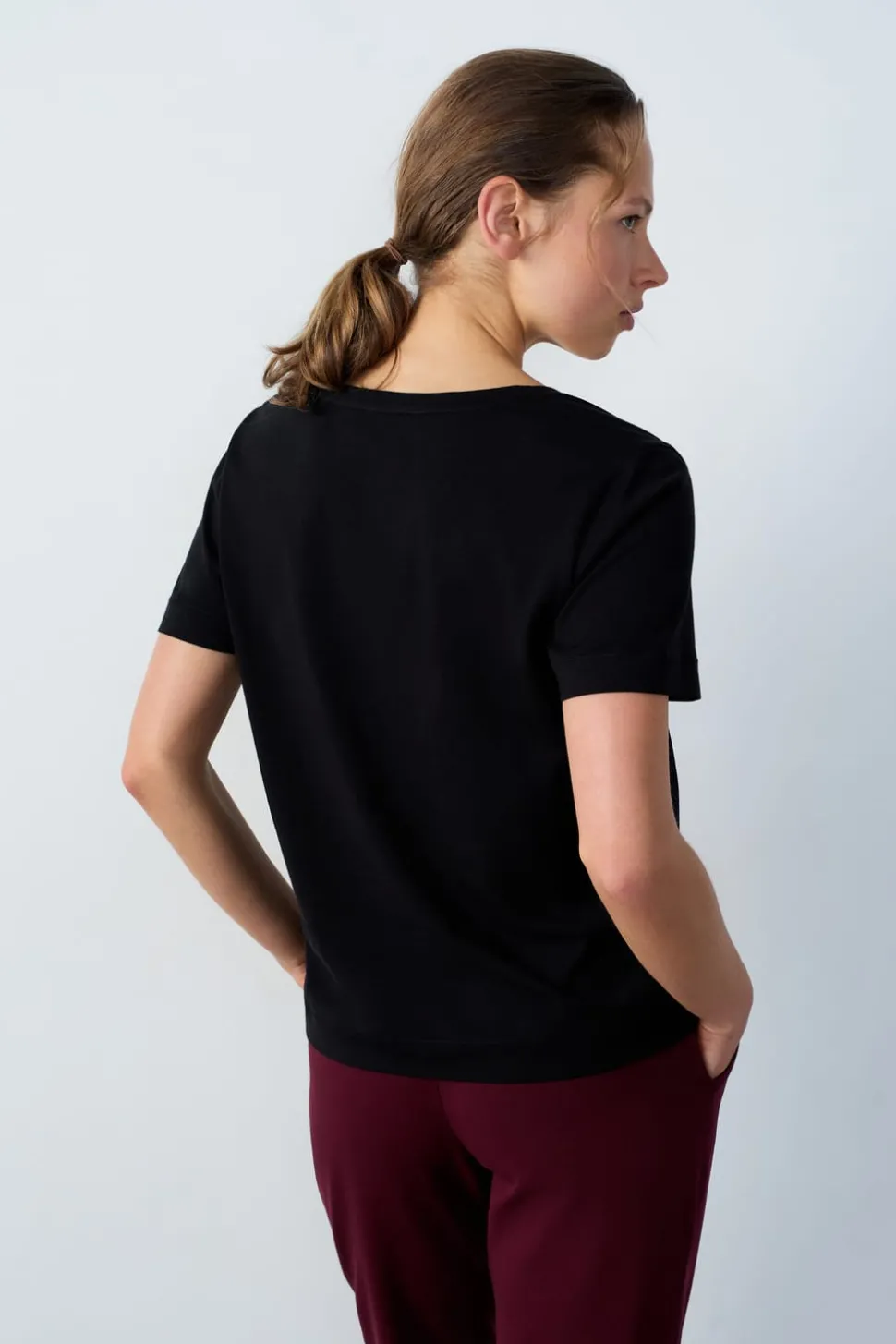 Camiseta de manga corta de algodón