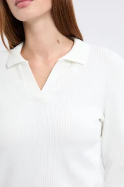 Camiseta de manga larga con cuello en V