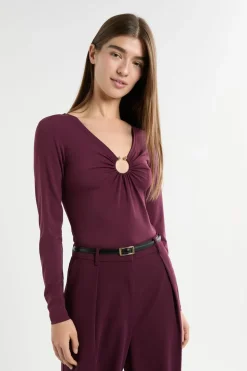 Camiseta de manga larga con anilla