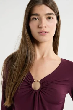 Camiseta de manga larga con anilla