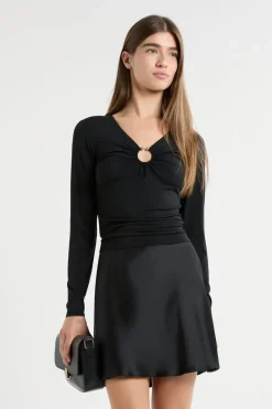 Camiseta de manga larga con anilla