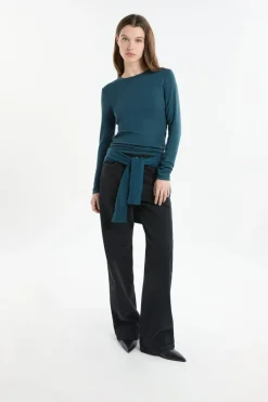 Camiseta de manga larga de algodón