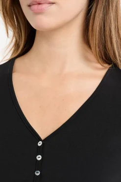 Camiseta de manga larga de pijama de modal