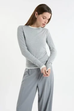 Camiseta de manga larga de algodón