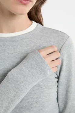 Camiseta de manga larga de algodón