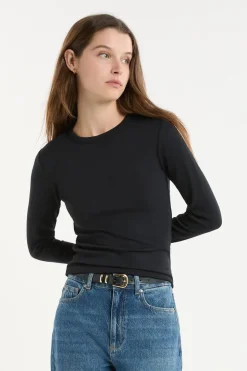 Camiseta de manga larga de algodón