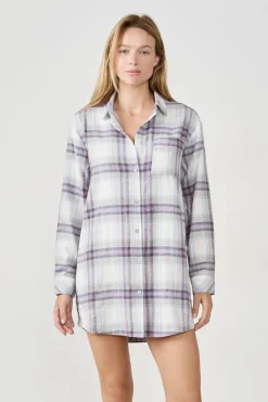 Camiseta de pijama a cuadros