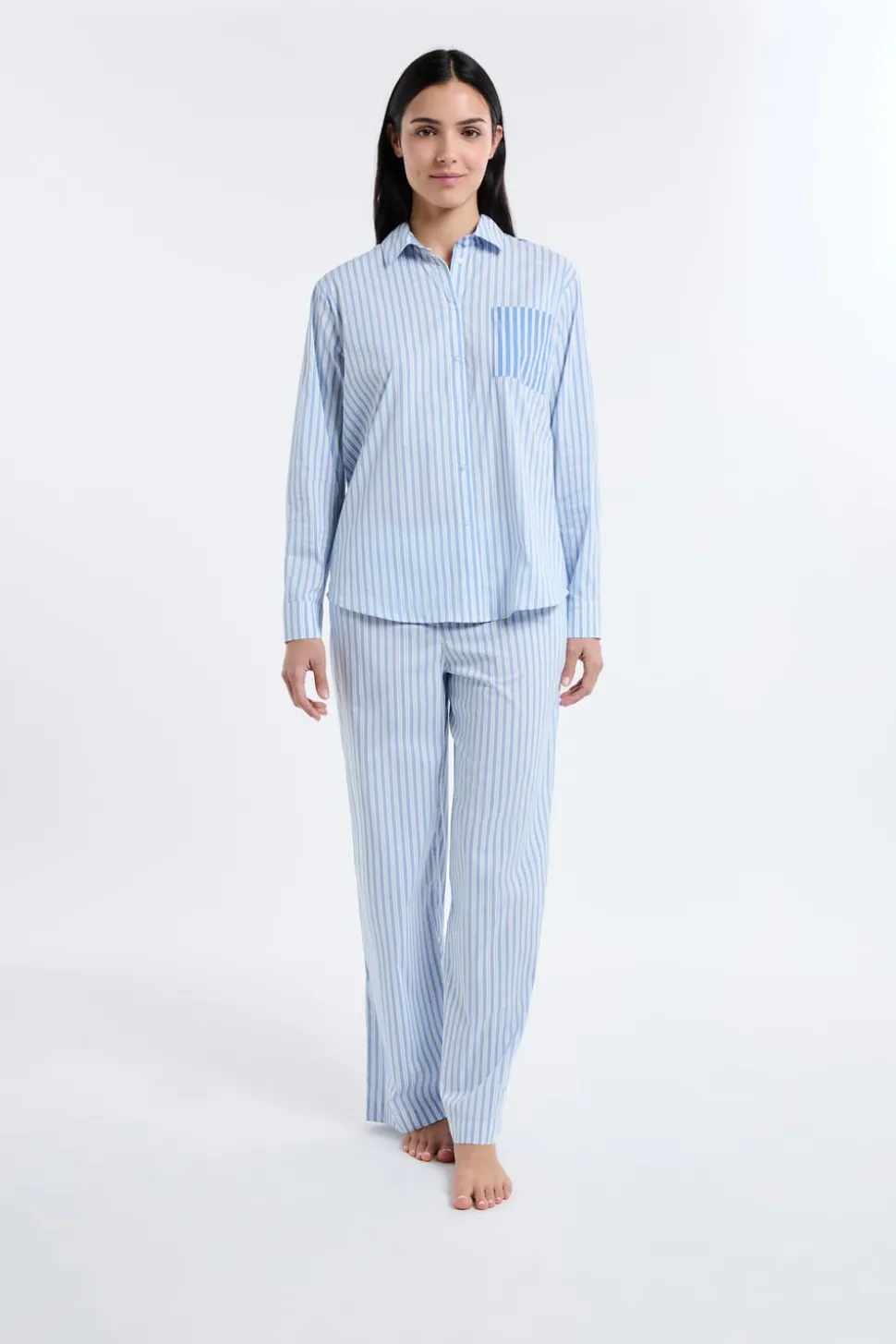Camiseta de pijama a rayas