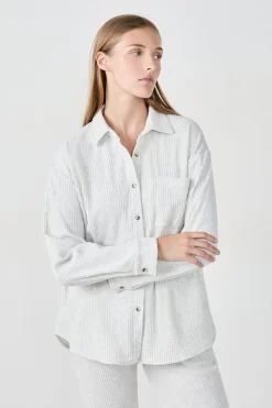 Camiseta de pijama acanalada