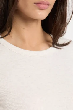 Camiseta de pijama con cuello redondo y algodón