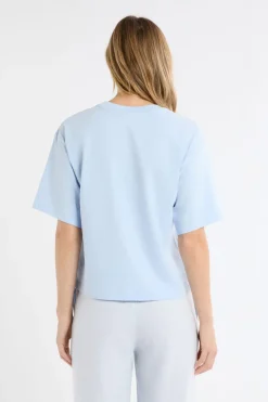 Camiseta de pijama de algodón con estampado