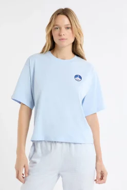 Camiseta de pijama de algodón con estampado